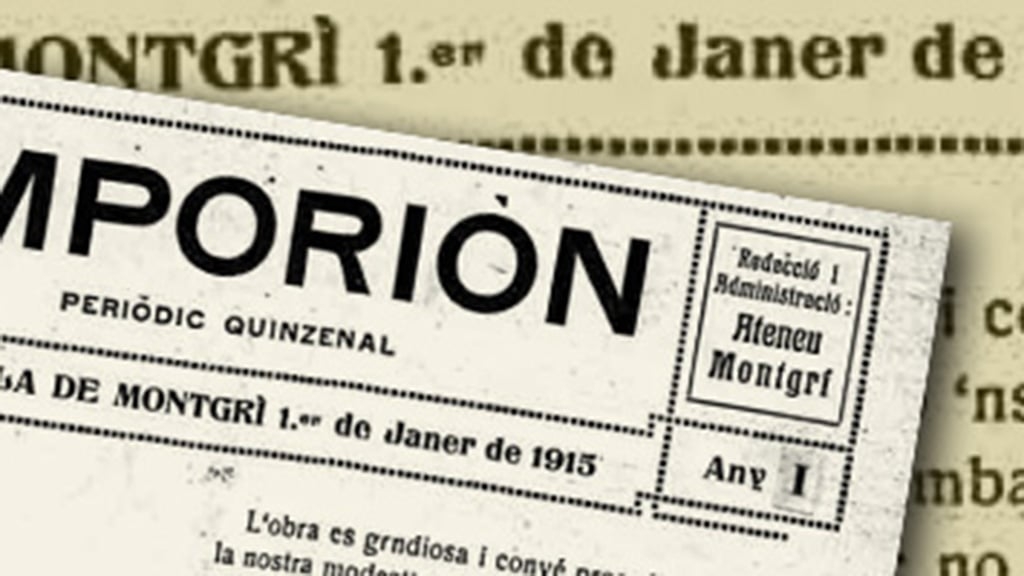 El primer número d’EMPORION (1 de gener de 1915)