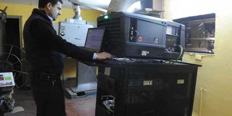 Projecció digital al Cinema Montgrí