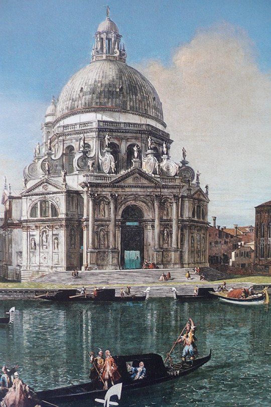 Michele Marieschi, Veduta; "El Gran Canal amb Santa Maria della Salute" Venecia 1738