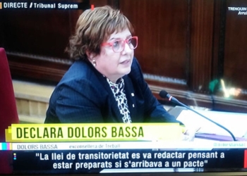 La Dolors a judici: digna, ferma, serena