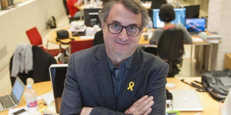 Vicent Partal i el seu llibre “Nou homenatge a Catalunya”