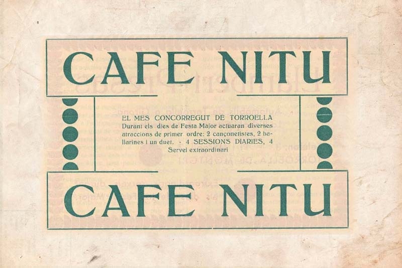 Joan Vicens Nitu, i el Cafè Nitu (I)