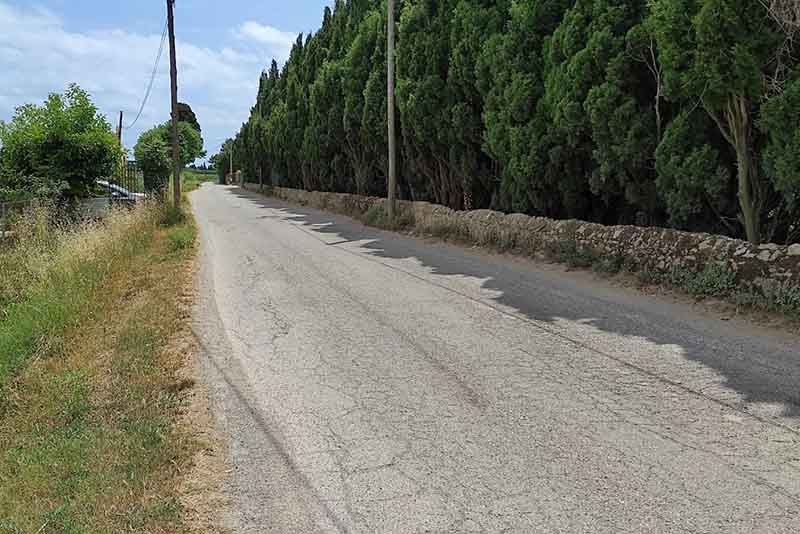 Un tram perillós del camí de La Gola