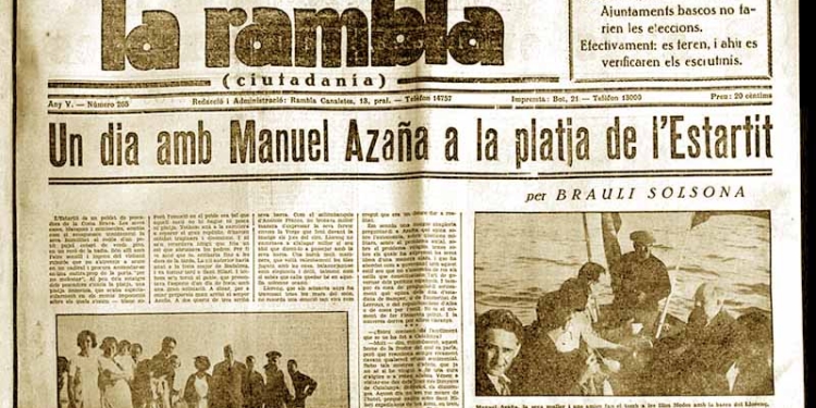 Manuel Azaña a L’Estartit